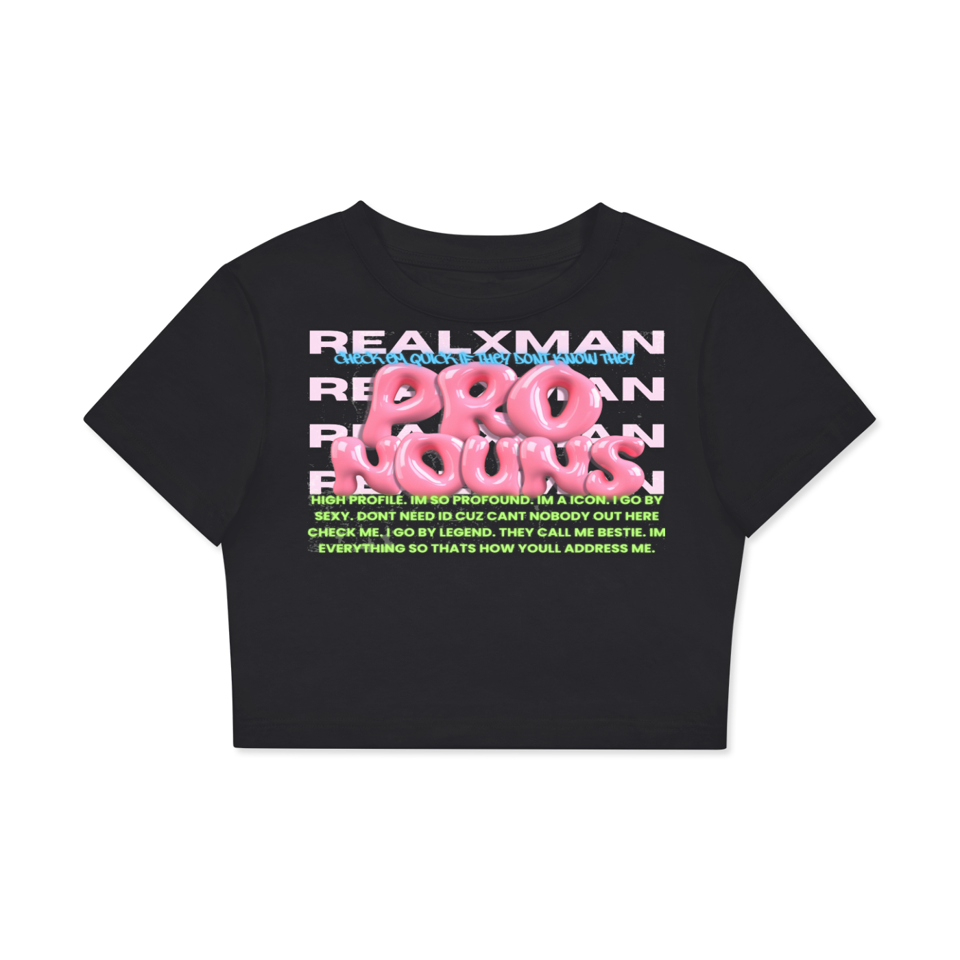 PRONOUNS Cropped T
